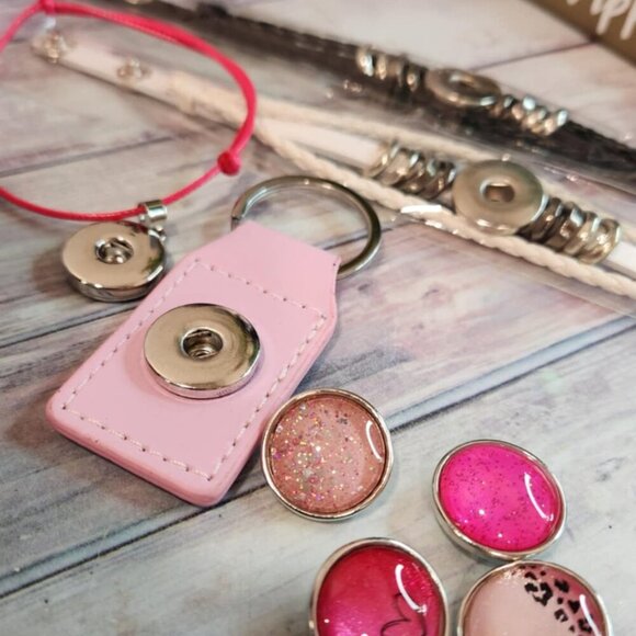 Snap bracelet bundle- Pink - Picture 1 of 4